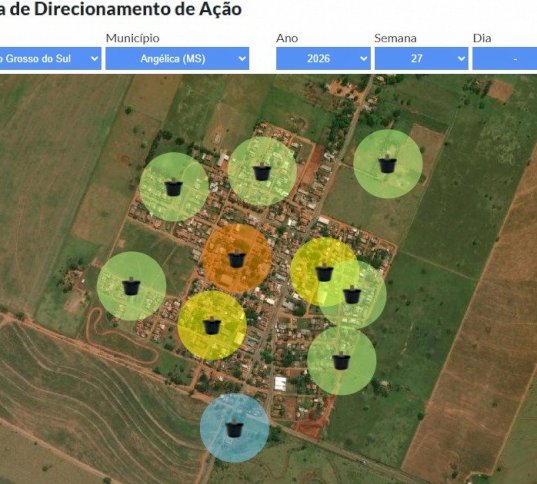 Angélica atualiza mapa de monitoramento do Aedes aegypti e reforça ações do combate ao mosquito