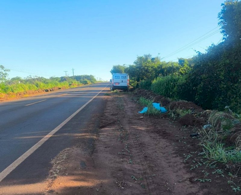 Ivinhema: Homem é encontrado morto na MS-141, próximo a uma farinheira