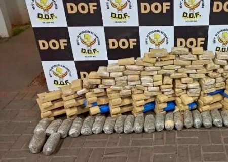 Adolescente é apreendido pelo DOF com quase 150 quilos de drogas