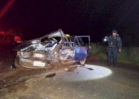 Acidente entre carros mata 2 pessoas e deixa outras 5 feridas em Itaporã; 3 crianças estão em estado grave