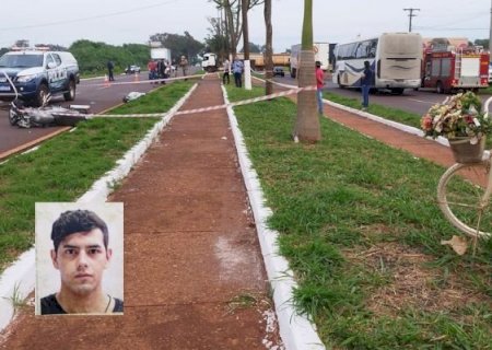 Acidente mata motociclista e deixa ciclista em estado grave em Dourados
