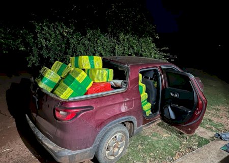 Polícia Civil apreende aproximadamente cinco toneladas de maconha, armas de fogo e veículo.