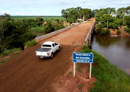 Agesul conclui ponte de concreto na rodovia MS-274, entre Dourados e Deodápolis.