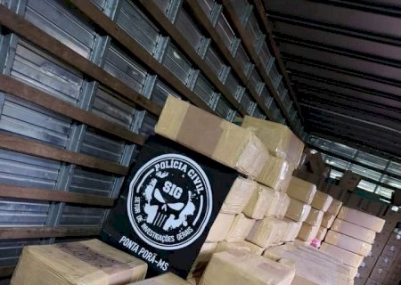 Polícia Civil fecha entreposto de drogas e faz apreensão de cinco toneladas de entorpecentes.