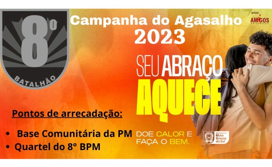 Campanha do agasalho 2023 'SEU ABRAÇO AQUECE'