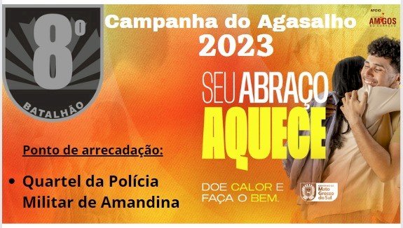 Campanha do agasalho 2023 'SEU ABRAÇO AQUECE'