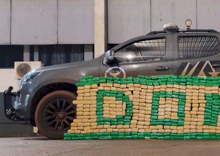 DOF apreende mais de 450 quilos de droga.