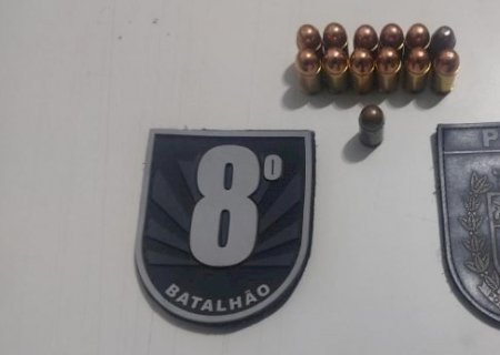 Angélica -Polícia Militar prende homem por direção perigosa e portando munições de arma de fogo.