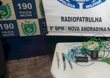 Polícia Militar prende homem e evita furto em Nova Andradina.