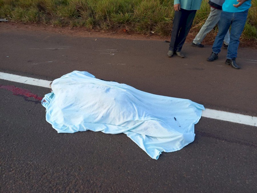 Nova Andradina - Motociclista morre após colidir em animal na pista na região de Nova Casa Verde