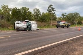 Capotamento na BR-262 mata motorista e deixa criança em estado grave.