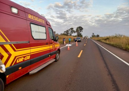 Nova Andradina - Motociclista morre após colidir em animal na pista na região de Nova Casa Verde