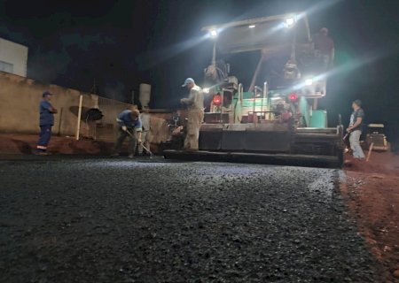 Angélica -Prefeitura avança nas obras de pavimentação asfáltica em varios bairros.