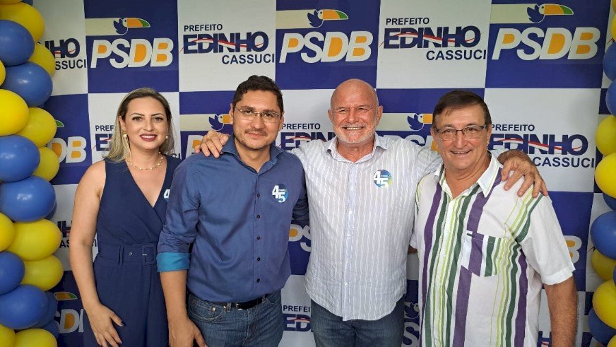 Prefeito de Angélica Edinho Cassuci se filia ao PSDB e partido domina 62% das prefeituras de MS.