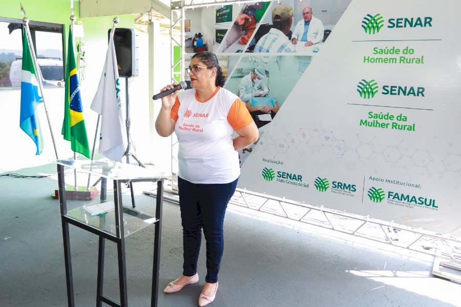 Em Figueirão, presidente Marcelo Bertoni participa do programa Saúde do Homem e da Mulher Rural