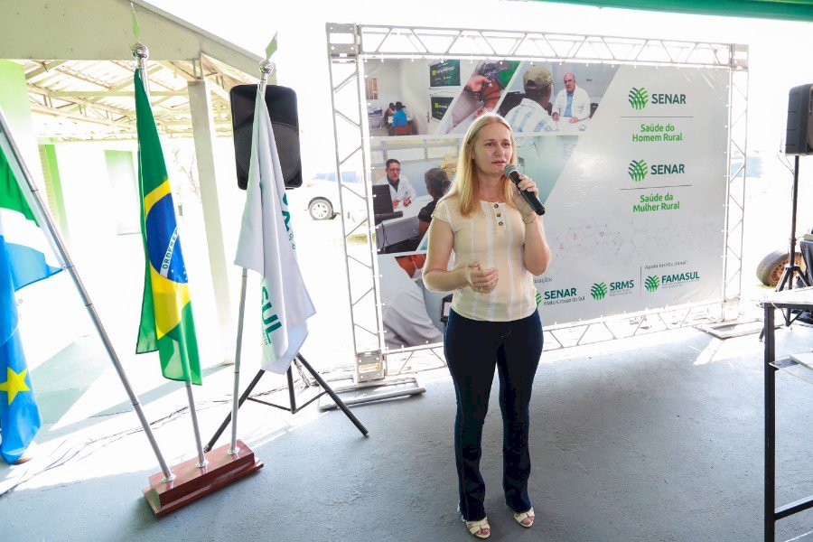 Em Figueirão, presidente Marcelo Bertoni participa do programa Saúde do Homem e da Mulher Rural