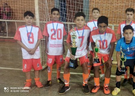 Angélica - Categoria sub-13 de Angélica de a Quarta Copa P.V.S de futsal regional em Anaurilândia