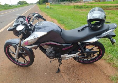 Motociclista fica ferido ao sofrer acidente provocado por cachorro em Nova Andradina