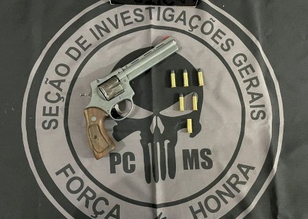 NOVA ANDRADINA - Policia Civil prende em flagrante autor pela pratica de crime de posse ilegal de arma de fogo