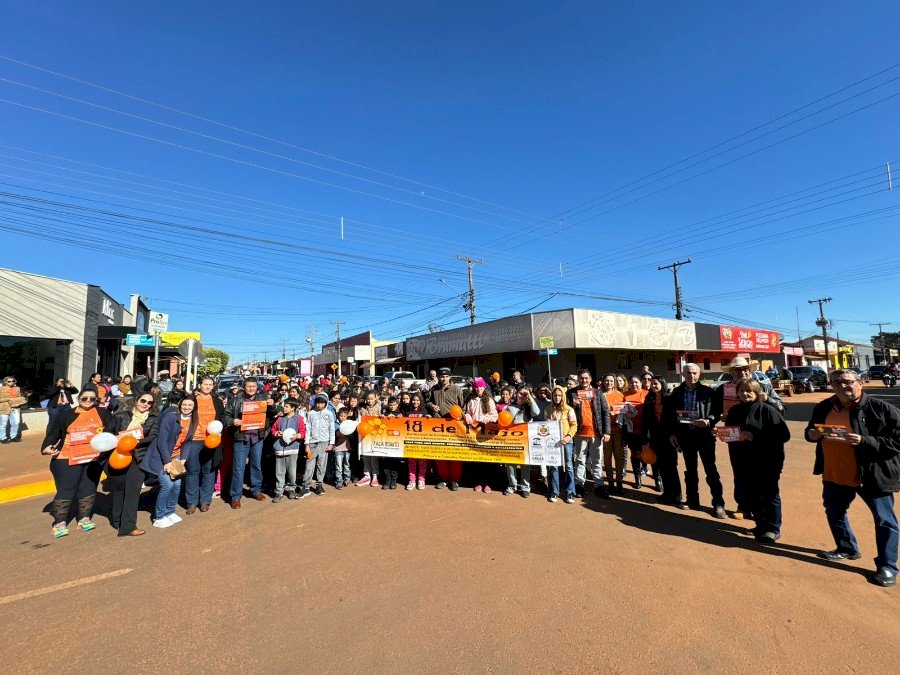 Prefeitura municipal de Angélica realiza ações em alusão ao mês do maio laranja