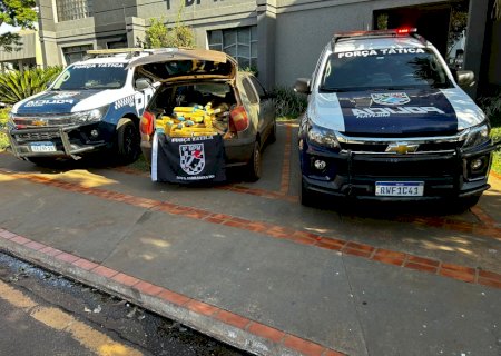 Nova Andradina - Polícia Militar através da Força Tática apreendeu meia tonelada de droga e prendeu três traficantes