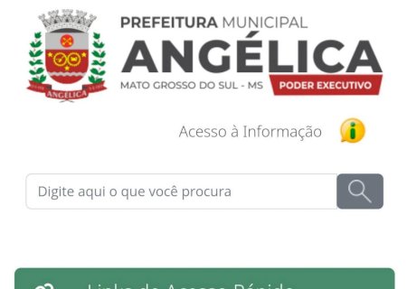 Prefeitura de Angélica informa atualização do site