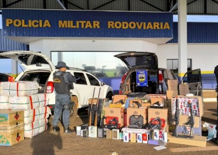 Angélica - PMR apreende três veículos com mercadorias irregulares e gera prejuízo de mais de R$ 278 mil ao crime