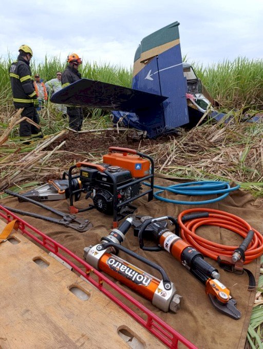 Queda de aeronave agrícola provoca morte de piloto em Nova Andradina