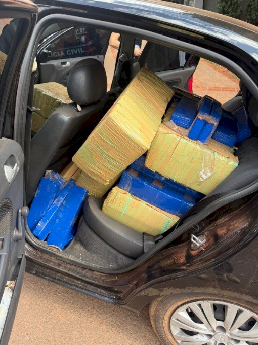 Nova Andradina - Polícia Civil apreende carga com mais de meia tonelada de maconha e prende homem em flagrante