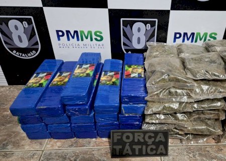 Nova Andradina - Polícia Militar apreende mais de 25 kg de drogas em abordagem a ônibus
