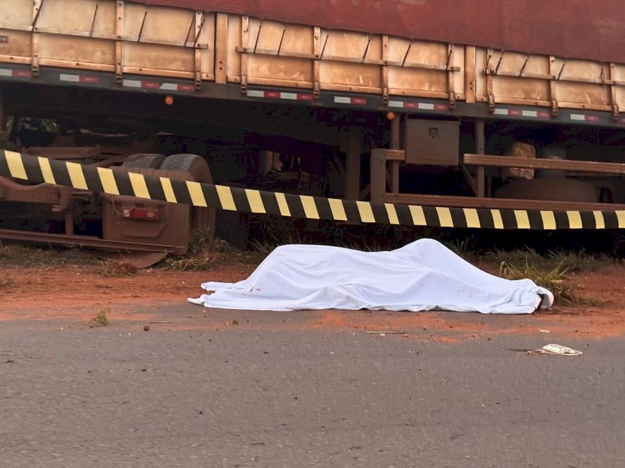 Colisão entre carreta e carro deixa uma pessoa morta na MS-134 entre Batayporã e Nova Andradina