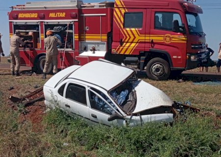 Colisão frontal deixa uma vítima fatal na MS -379