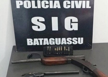 Polícia Civil prende homem por posse ilegal de arma de fogo em cumprimento de busca domiciliar