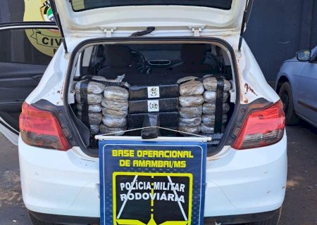 Ação da Polícia Militar Rodoviária resulta na apreensão de 130 kg de drogas