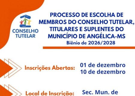 CMDCA reabre inscrições para o processo de escolha suplementar dos membros do Conselho Tutelar para o biênio 2026/2028