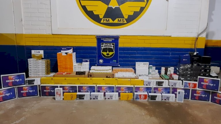 DOF e PMR intensificam apreensões; produtos ilegais configuram crimes de contrabando e descaminho