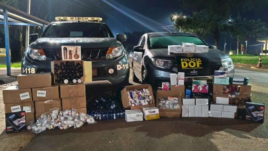 DOF e PMR intensificam apreensões; produtos ilegais configuram crimes de contrabando e descaminho