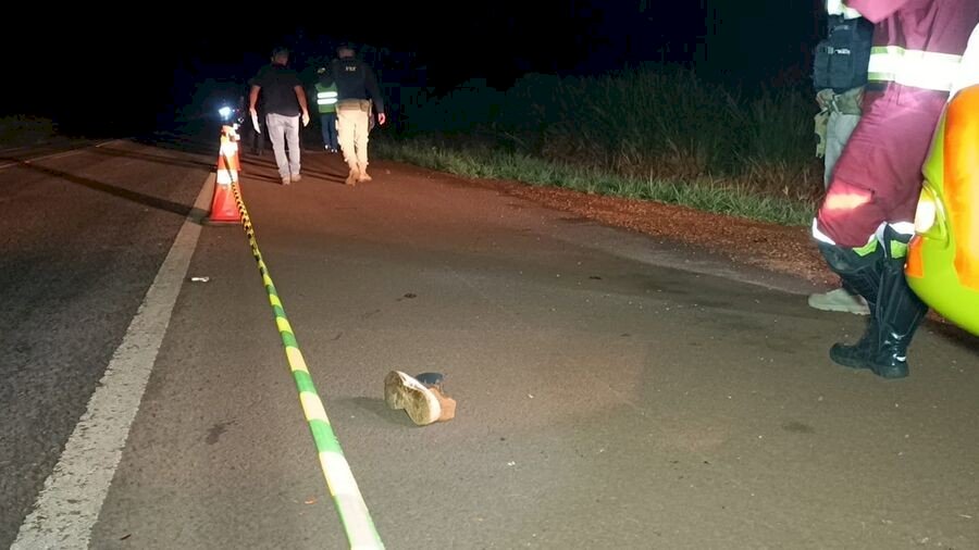 Acidente na BR-163 em Douradina mata motociclista