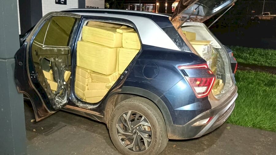 “Após perseguição e tiros, polícia apreende 1,2 tonelada de maconha e realiza prisão em Dourados”