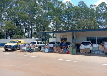 PMR apreendeu mais de seiscentos mil em contrabando e descaminho em um único dia nas rodovias do MS