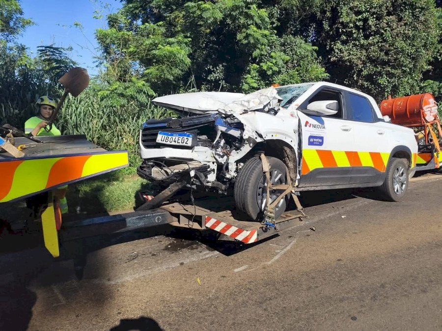 Acidente entre moto e caminhonete na BR - 163 deixa uma vítima fatal