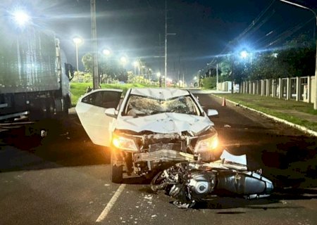 Motociclista morre após colisão frontal com carro em Campo Grande