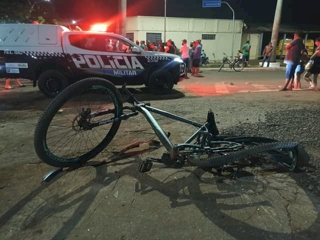 Condutor de Fiat Uno atropela e mata ciclista na região central de Batayporã