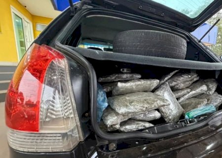 Ivinhema - PRF apreende cerca de 200 quilos de drogas na base operacional de Vila Amandina