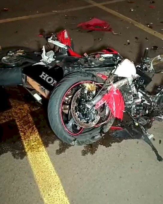Acidente entre caminhão e moto, deixa uma vítima fatal, em Dourados
