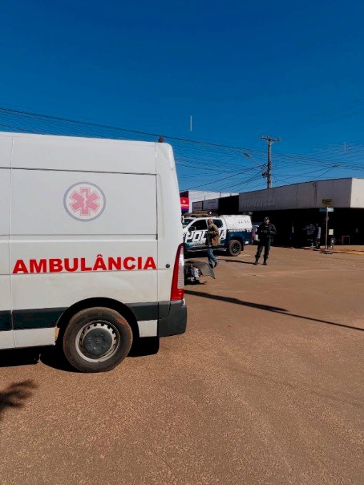 Angélica - Motociclista fica ferido em acidente e motorista foge sem prestar socorro