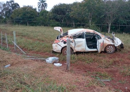 Grave acidente na MS-395 deixa três vítimas próximo de Bataguassu