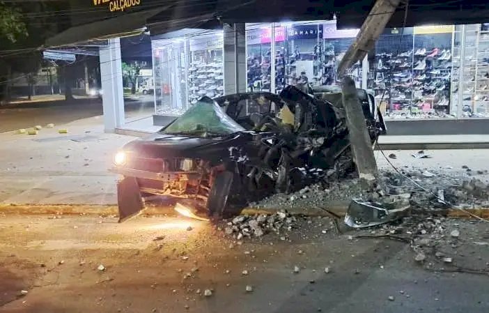 Grave acidente na madrugada mata jovem de 23 anos em Amambai