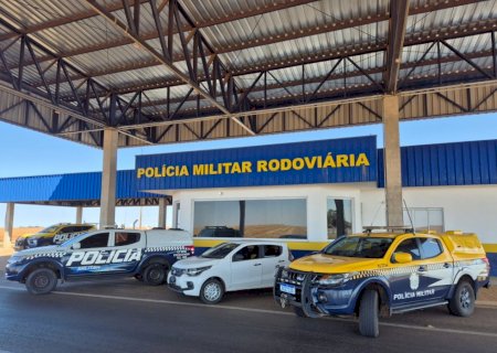 Polícia Militar Rodoviária recuperou um veículo na MS-306 com registro de furto em Chapadão do Sul
