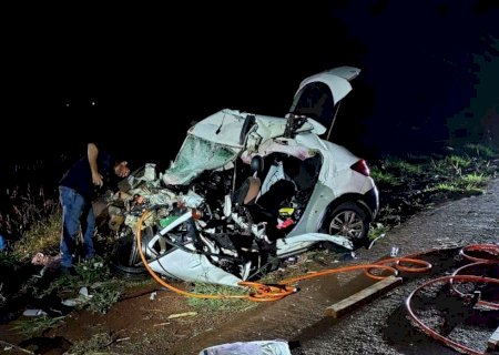Homem de 38 anos e adolescente de 13 anos, morrem em acidente na BR - 267 em Rio Brilhante